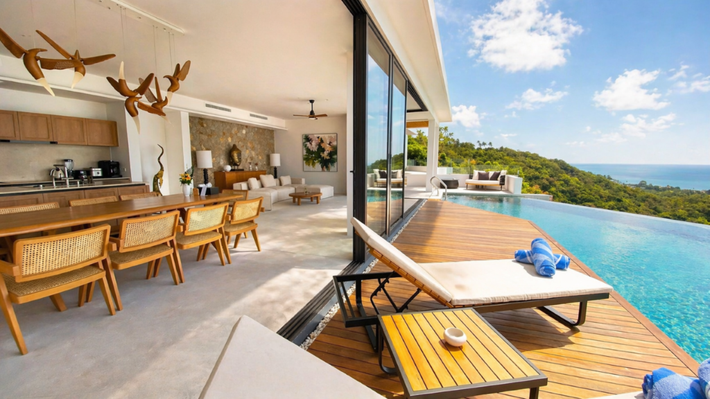 Anzhu Seamate Villa Samui - 4-Bedroom Pool Villa with Ocean View