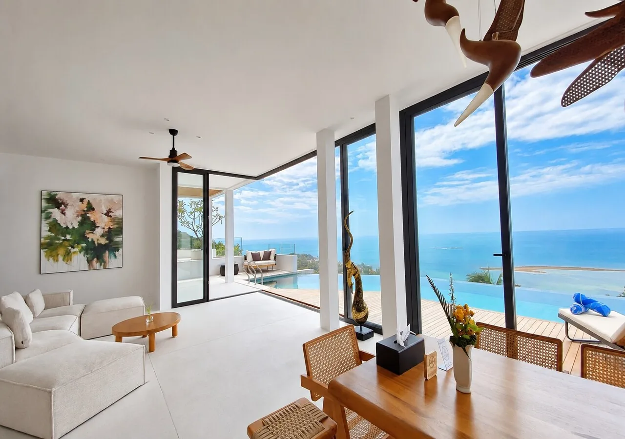 Anzhu Seamate Villa Samui - 4-Bedroom Pool Villa with Ocean View