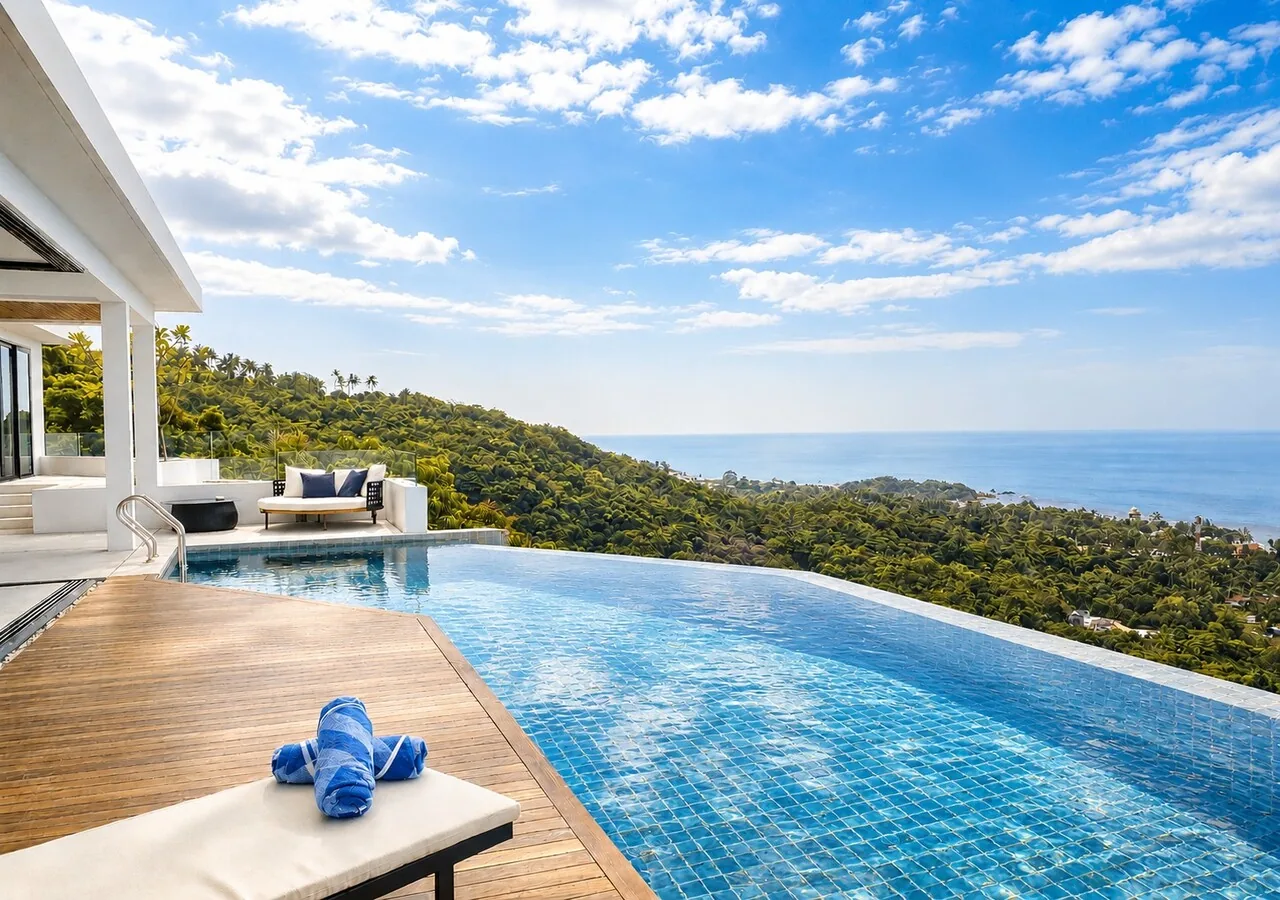 Anzhu Seamate Villa Samui - 4-Bedroom Pool Villa with Ocean View