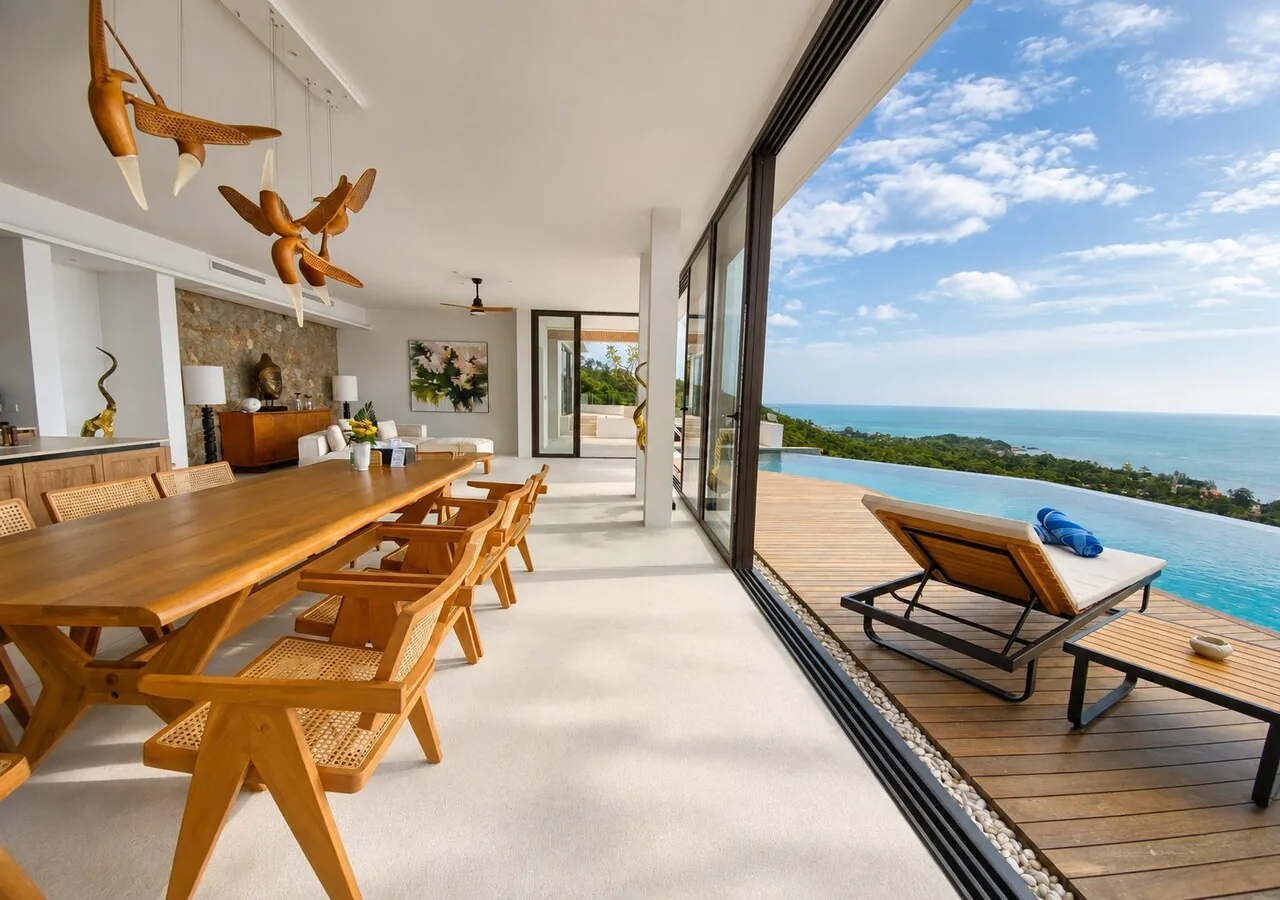 Anzhu Seamate Villa Samui - 4-Bedroom Pool Villa with Ocean View