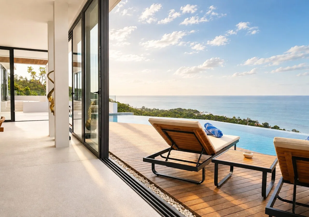 Anzhu Seamate Villa Samui - 4-Bedroom Pool Villa with Ocean View