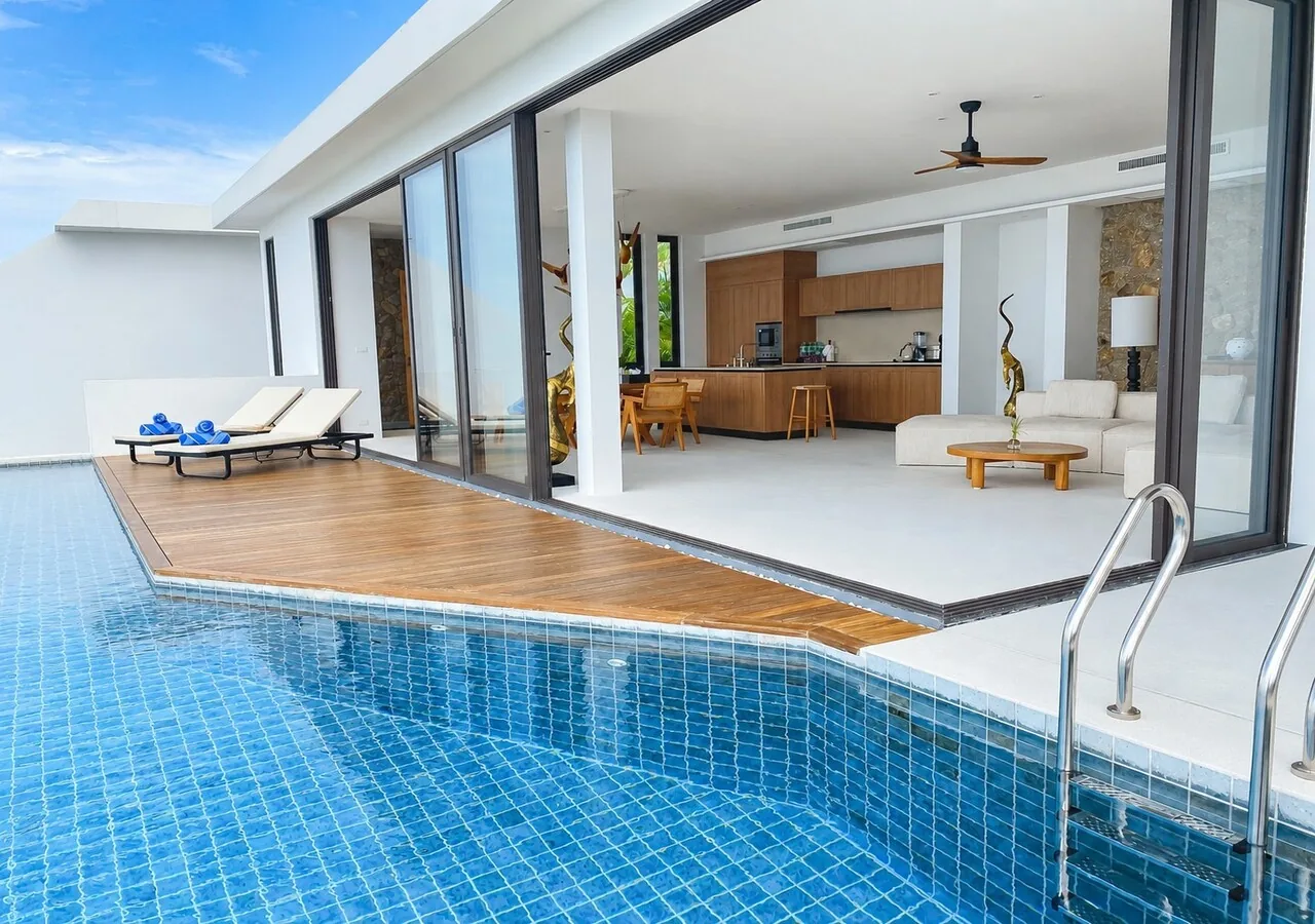 Anzhu Seamate Villa Samui - 4-Bedroom Pool Villa with Ocean View