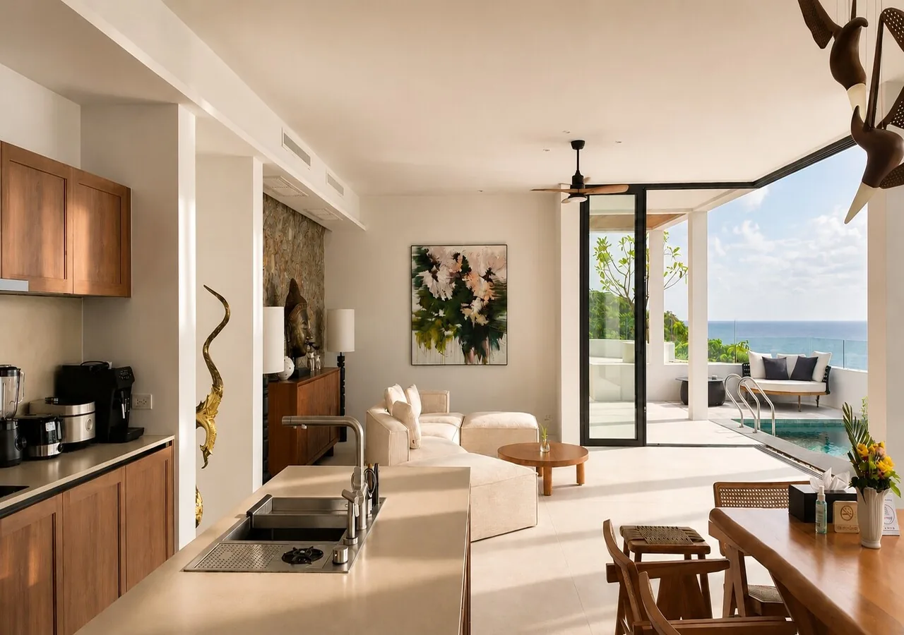 Anzhu Seamate Villa Samui - 4-Bedroom Pool Villa with Ocean View