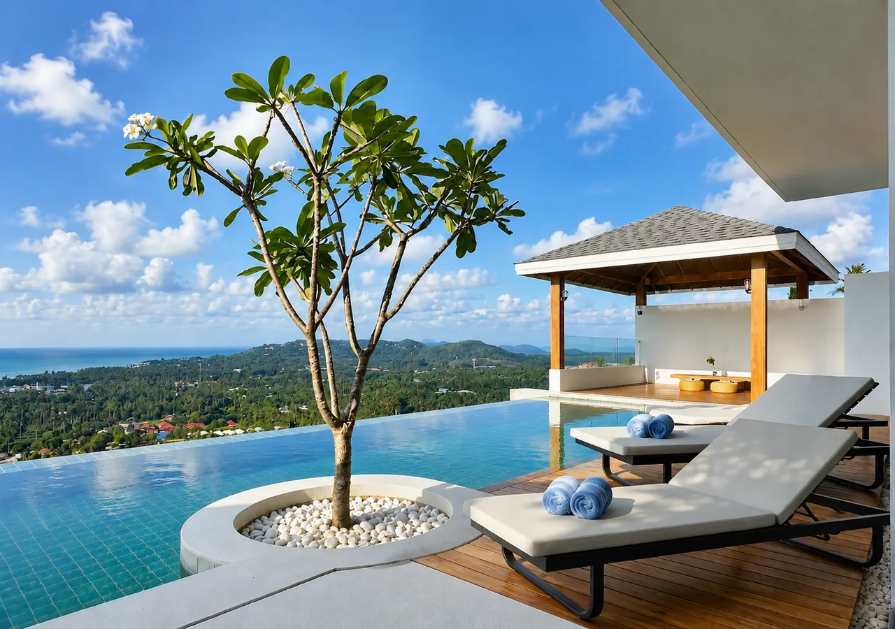Anzhu_Seamate_Villa_Samui_3-Bedroom Villa_Living room 3 Anzhu_Seamate_Villa_Samui_3-Bedroom Villa
